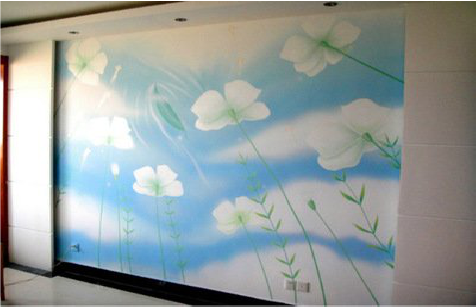 扬州画墙绘怎么画好白云的蓬松感？