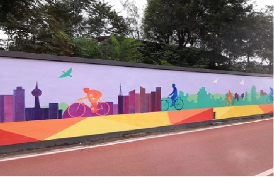 扬州墙体彩绘-围墙