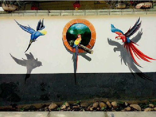 扬州视觉错位-3D墙绘设计