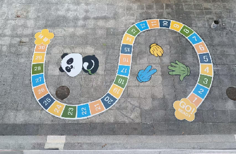 扬州地面游戏彩绘