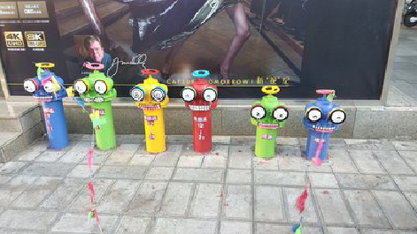 扬州商业区彩绘