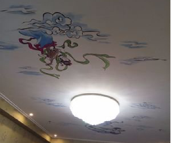 扬州如何快速绘制天花板上的手绘墙?