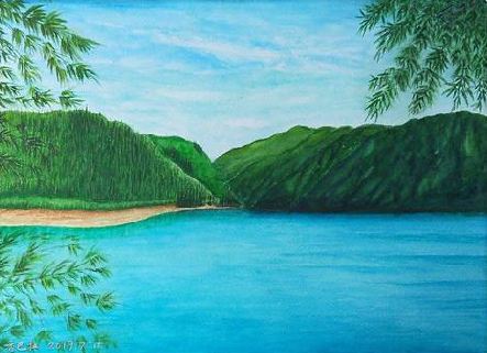 扬州在墙绘中,如何绘画绿水青山?