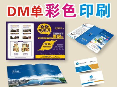 扬州单页印刷，色彩搭配简单。